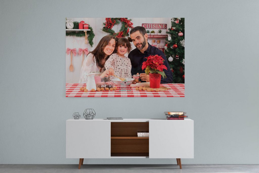 decoracion con fotos de navidad en avila